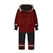 Ayolanni snow suit for kids Snow Suit for Kids Fashion Boys One Piece Snowsuit Girls Ski Outfit Waterproof Snowboard Suit Teen Winter Clothes Wine 6 Years
