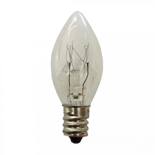 Schiefer 122376100 240v 10w Tungsten Candle Bulb, E12, Dimmable, Clear