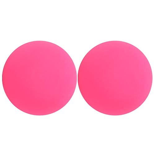 Bolas de masaje de acupuntura de silicona profesional Conjunto de 2 Terapia de gatillo Terapia Música Herramientas de relajación para el yoga Pilates Fisioterapia Duración Durable (Rosado)