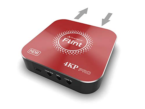 ClonerAlliance Flint 4KP Pro, 4K@60fps HDR Passthrough, 4K@30fps & 1080p@60fps HDR Video Capture with Mic Input, Ultra-Low Latency, for PS5, Xbox X/S.