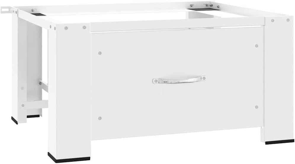 vidaXL Washing Machine Base with White Drawer Holder for Washing Machine