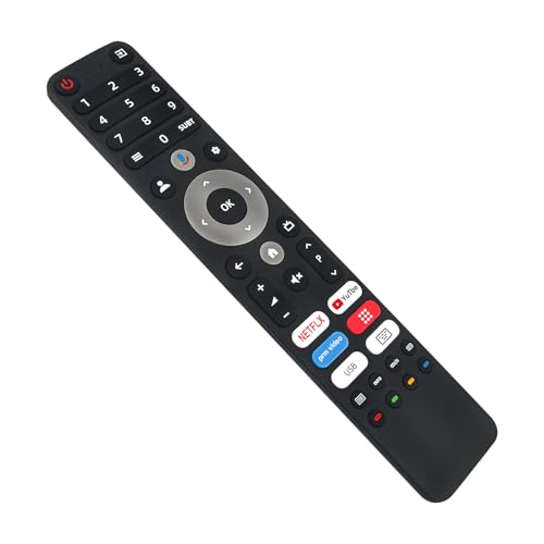 VINABTY Mandos a Distancia por Voz de Repuesto Aptos para Ok LED TV OTV 32GH-5023C, OTV 32GF-5023C, OTV 24GH-5023C, OTV 40GF-5023C, OTV 70GQU-5023C, OTV 50AQU-5023C,OTV 65AQU-5023C