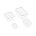 4Pcs Dollhouse Food Storage Box 1/6 1/12 Scale Dollhouse Bento Box Mini Fresh Box Dollhouse Ornament for DIY Making Plastic Transparent