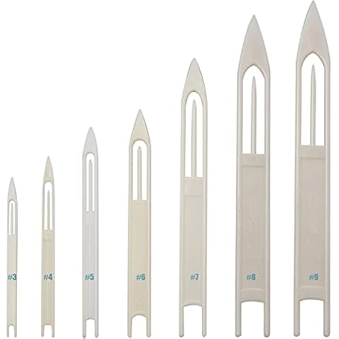 JSHANMEI 7 Tressen/Menge Angelschnur Repair Needle Shuttles Netz, weiß Kunststoff Geräte der Linie Angeln Tackle Zubehör Cover