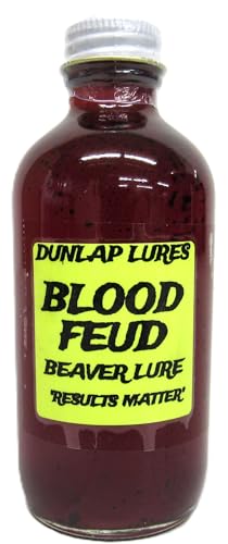 Dunlap's Blood Feud Beaver Lure - Dunlap Lures Trapping Supplies 4 Ounce Bottle
