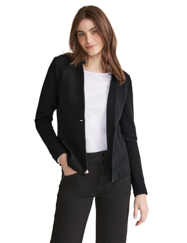 Blazer en jersey noir Street One veste confortable pour silhouette affinée