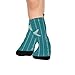 susiyo Teal Meteor Blue Star Hiking Socks Boy Girls - Cushioned Crew Socks for Kids Soft, Breathable & Seamless Toe for All-Day Comfort