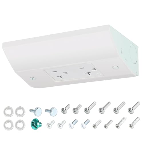 Under Cabinet Outlet Box with 15A 125V Duplex Receptacle