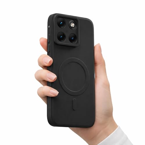 Image of Back Cover | MagFit Ring Design (Non-Magnetic) | Shockproof Case | Anti-Slip Grip | Raised Camera Edges | Slim Protective Case for Motorola Moto Edge 70 Fusion 5G (Matte Black)