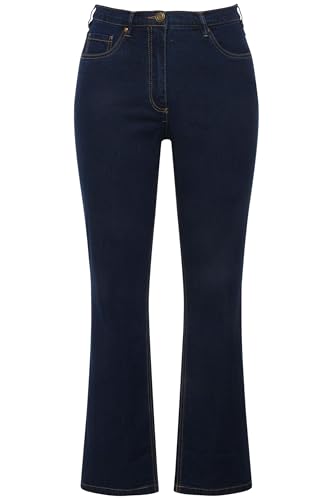 Ulla Popken Jeans Regular Fit Stretch, Jeans Straight Donna, Bleu Jean, 48 - 3