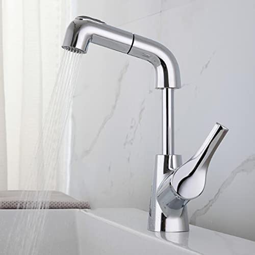 Robinet de lavabo avec douchette extractible pour nettoyer facilement tout votre évier