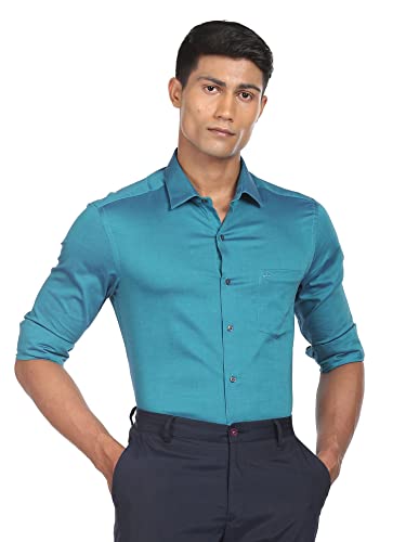 Image of Arrow Men's Cotton Solid Slim Fit Shirts