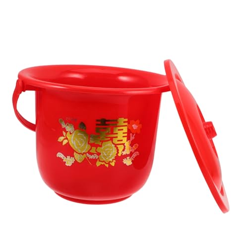 Ipetboom Portable Chamber Pot Lid Lightweight Urinal for Elderly and Boy Girl Convenient Handle for Travel Easy to Clean Plastic Urine Pot for Nighttime Use and Outdoor Activities