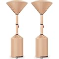 QH.HOME 2025 Upgrade Heavy Duty Tear Resistant Patio Heater Covers,with Tough YKK Zipper and Multiple Windproof Design,Suitable for all kinds of Severe Weather,2 Pack-89"H x 33"D x 19"B,Camel