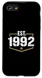 Photo Gallery stile vintage est 1992, design per compleanno custodia per iphone se (2020) / 7/8 Photo Gallery stile vintage est 1992, design per compleanno custodia per iphone se (2020) / 7/8