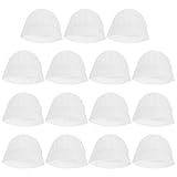 Uonlytech 15 Stück kleine Kochmützen für Kleinkinder, Unisex, weiß, Einweg-Küchenhüte für Kinder und Kleinkinder, zum Kochen, Backen, Lebensmittelzubereitung, Backen, Lebensmittelservice