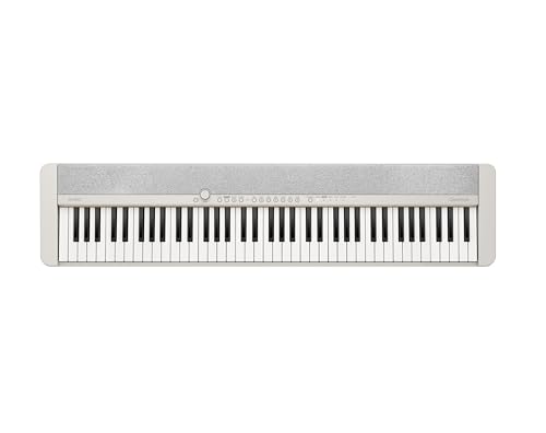 Image of Casio Casiotone CT-S1-76 76-Key Portable Keyboard - White | Touch-sensitive, retro design; stereo grand piano + 60 AiX tones; USB-MIDI; for beginners to pros
