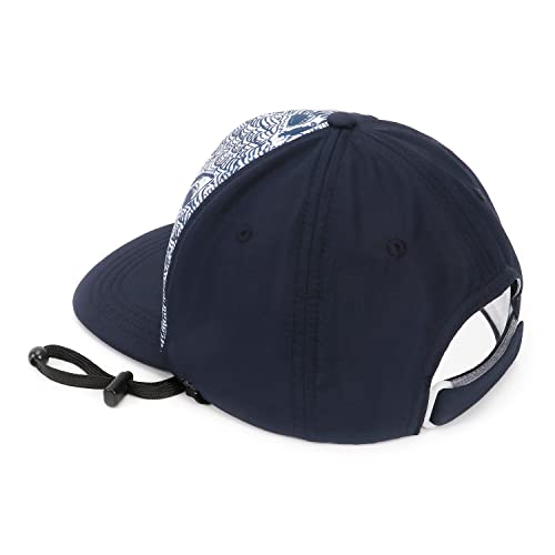 Bonvince Toddler Trucker Hat Adjustable Baby Sun Hat Toddler Flat Brim Cap Quick Drying Boys Girls Summer Baseball Hats Navy Shark 6-36M #TOP2