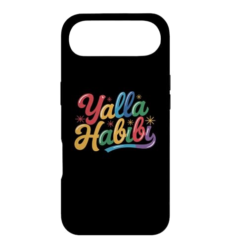 �ʔ����e�L�X�gYalla Habibi Means Let's Go My Love �A���r�A��n�r�r �X�}�z�P�[�X iPhone Air �p