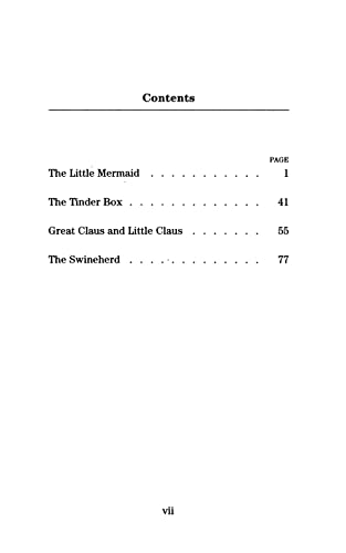 The Little Mermaid and Other Fairy Tales: Unabridged in Easy-to-Read Type (Dover Children's Thrift Classics)