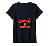 Women's Travis Konecny - Name & Number - Philadelphia Hockey V-Neck T-Shirt
