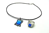 CTMWEB Kuroshitsuji / Black Butler Cosplay Blue Necklace and Ring Set