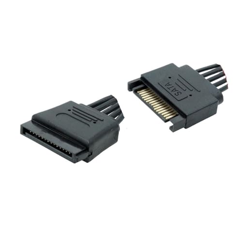 Cable de extensión de energía SATA 15Pin macho a hembra 0.3 m miniatura 3