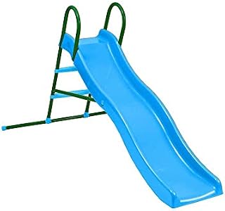 GSD Childrens 2 Metre Slide Strong Safe Converts To Water Slide Suitable For Ages 3+ Guaranteed For 2 Years, Blue, 200cm long x 40cm wide