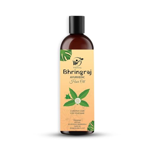 Image of Bhringraj Essential Oil 180ml Pure Natural Hair Growth Oil for Hair Fall Control Scalp Nourishment Strengthening Conditioning Aromatherapy Multipurpose
