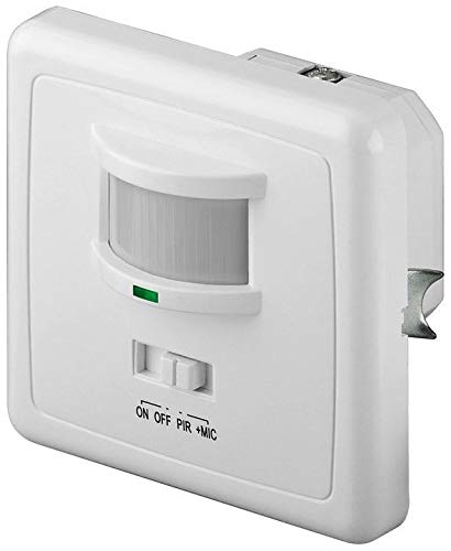 Preisvergleich Produktbild WireThinX Bewegungsmelder (Weiss) Infrarot Unterputzdose für Innengebrauch, Erkennungsbereich bis 9 m, Erkennungswinkel 160°, 40-500W