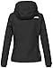 MARIKOO Designer Damen Übergangs Jacke leicht gefüttert Kapuze kurz B659 [B659-Erdbeer-Schwarz-Gr.M]