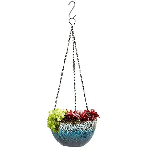Dahlia Rustic Ceramic Hanging Planter Cover