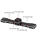 Dual Cold Shoe Mount Bracket, Camera Cold Shoe Extension Mount Aluminum Alloy Dual Cold Shoe 1/4-20 Thread Holes Cable Slot for Flash LED Video Light Microphone Camera Camcorder