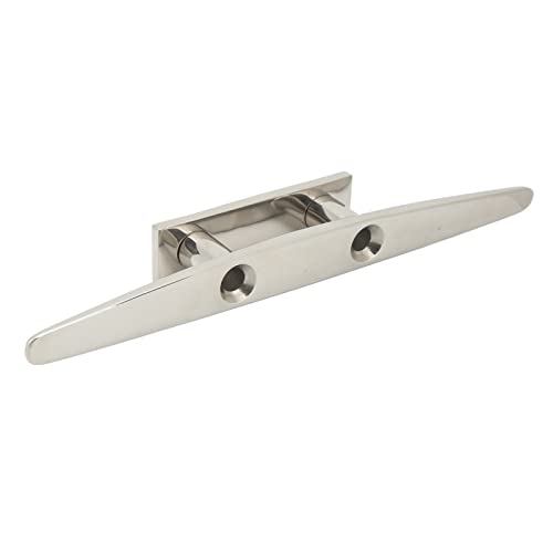 Hulex Supplies Open Base Boat Cleat, Universal Dock Cleat for Watercraft, 316 Stainless Steel Rope Cleat with Mirror Polish, Heavy Duty Deck Cleat for Boat Yacht Kayak Jet Ski Docks