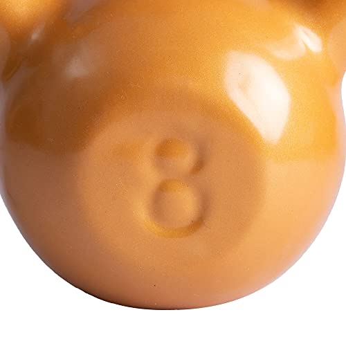 Acte S13 Ketlebell Emborrachado, Adulto Unissex, 8 kg, Dourado