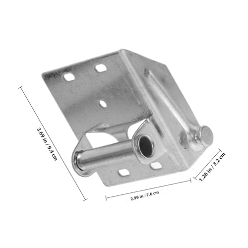 Soportes de bisagra de hierro plata residenciales para portón de garaje 3