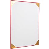 WEKAMOS Papel para Certificados de Recuerdos de Graduación en Blanco, Papel Rojo Delicado para Diplomas con Excelente Acabado y Almacenamiento Conveniente para Oficina y Hogar