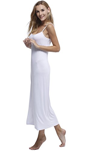 Women's Long Full Cami Slip Dress Sleeveless Nightgowns4