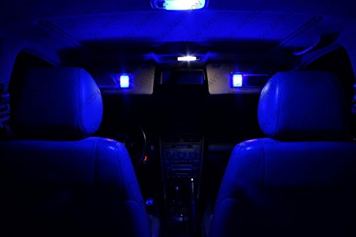 SAWE - 168 194 2825 T10 W5W 5050 5-SMD LED License Plate Dome Map Lights Bulbs (4 pieces) (Blue)