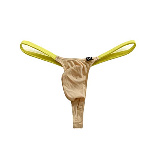 Men's Low Rise Thong Modal U Convex Stretch Bikini Briefs