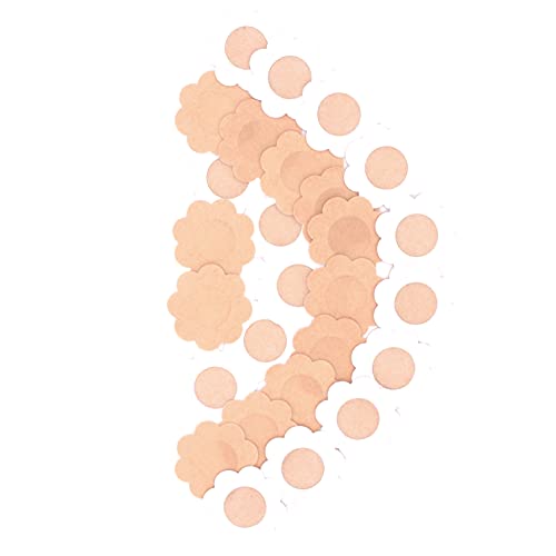 50 Pieces Nipple Cover Breast Covers Ultra-Thin, Disposable Bra Pad, Breast Pasties Self-Adhesive No Show Bra For Women Beige #TOP2