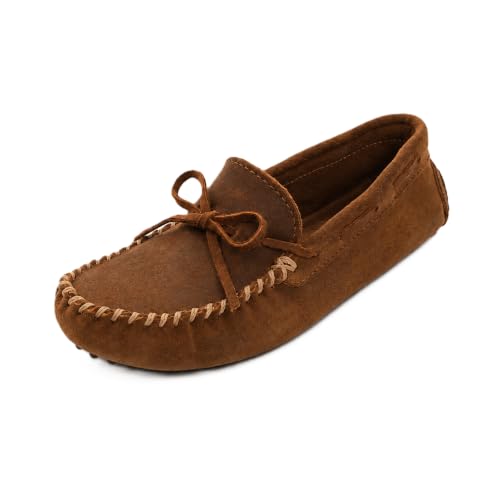 Minnetonka Men's Original Cowhide Driving Moccasin,Brown Ruff,10.5 M US