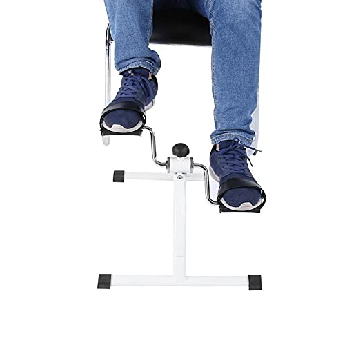 Exerciseur à Pédales, Entraîneur de Pédales à Main, Mini Vélo D'exercice Multifonctionnel, Exerciseur de Vélo pour Personnes âgées pour L'entraînement des Jambes et des Bras, Vélo à Pédales de Bureau