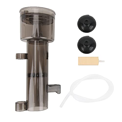 Aquarium Protein Skimmer, Internal Water Pneumatic Filter with Suction Cups for Saltwater Aquariums Fish Tank (RS-4003)