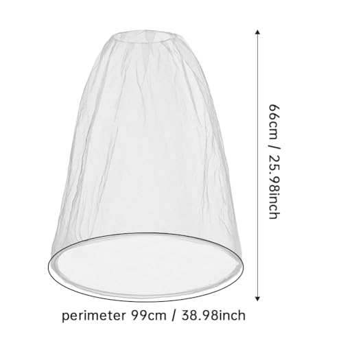 2 Pack Redes de Cabeza para Mosquitos Sobredimensionadas, Malla Insecticida 99 X 66CM, Protección contra Insectos, Compatible con la mayoría de Sombreros para Jardinería, Blanco miniatura 7
