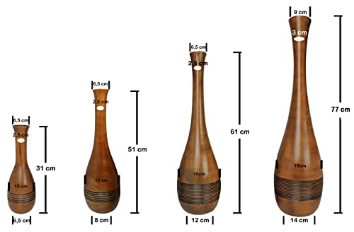 Vase en bois de manguier de 51 cm pour sublimer votre salon bohème