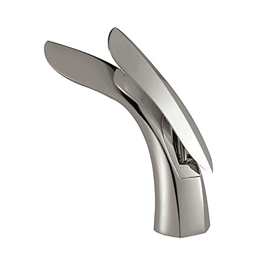 Mitigeur de lavabo de salle de bain en laiton doré et nickel noble