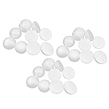 Prettyia Pack 30 Half Round Polystyrene Styrofoam Foam Ball for Wedding, Science Modeling, White, 4...