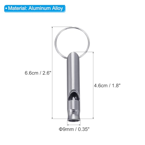 Sifflet pour camping et randonnée sifflet porte-clés de sécurité
