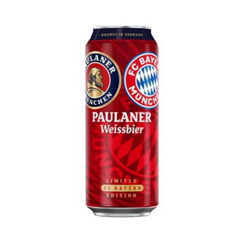 Kit 12 Cerveja Trigo Paulaner Weissbier FC Bayern München 500ml